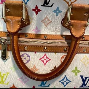 Multicolor logo Vintage Louis Vuitton handbag